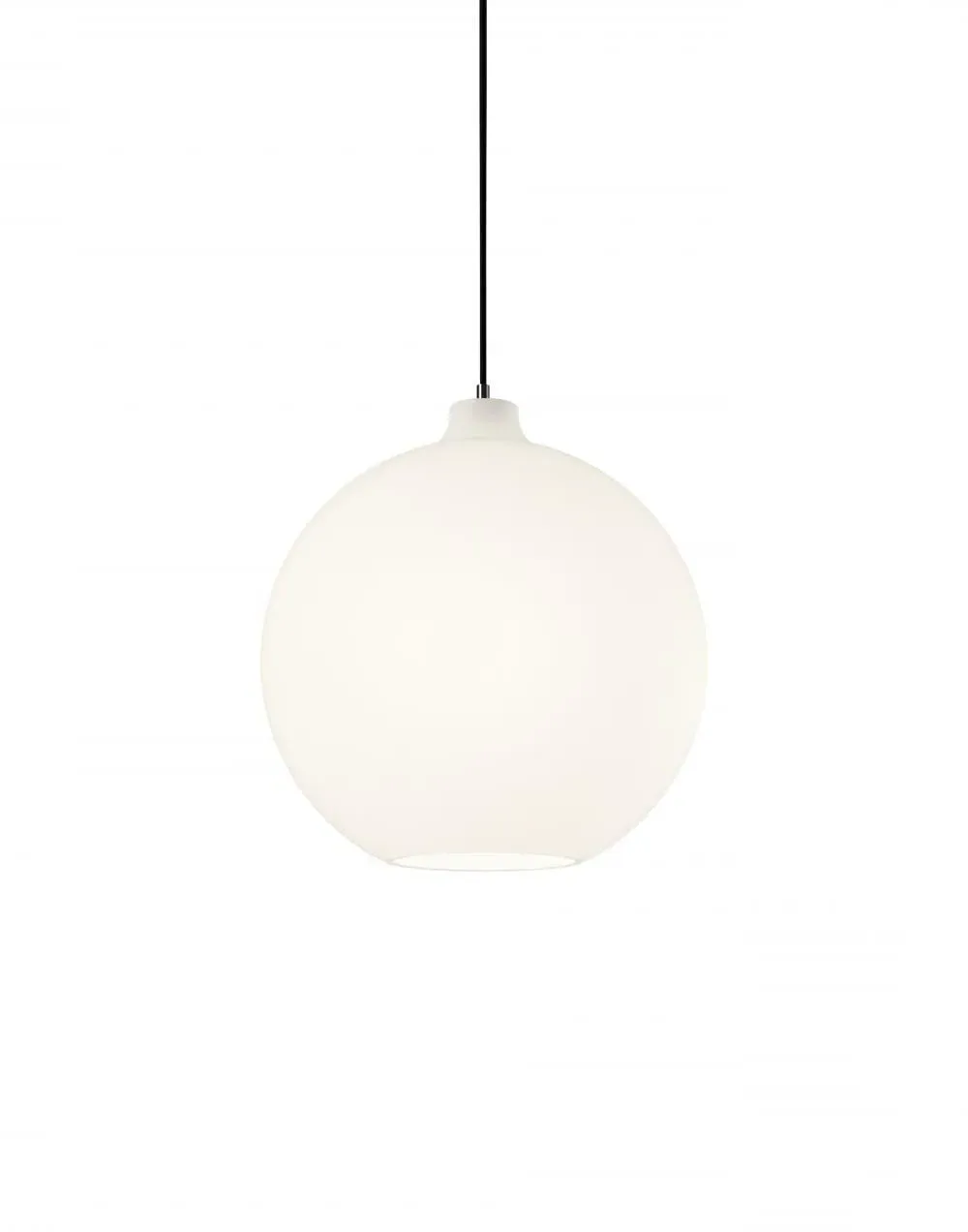 Large Pendant Light - White, Opal Glass