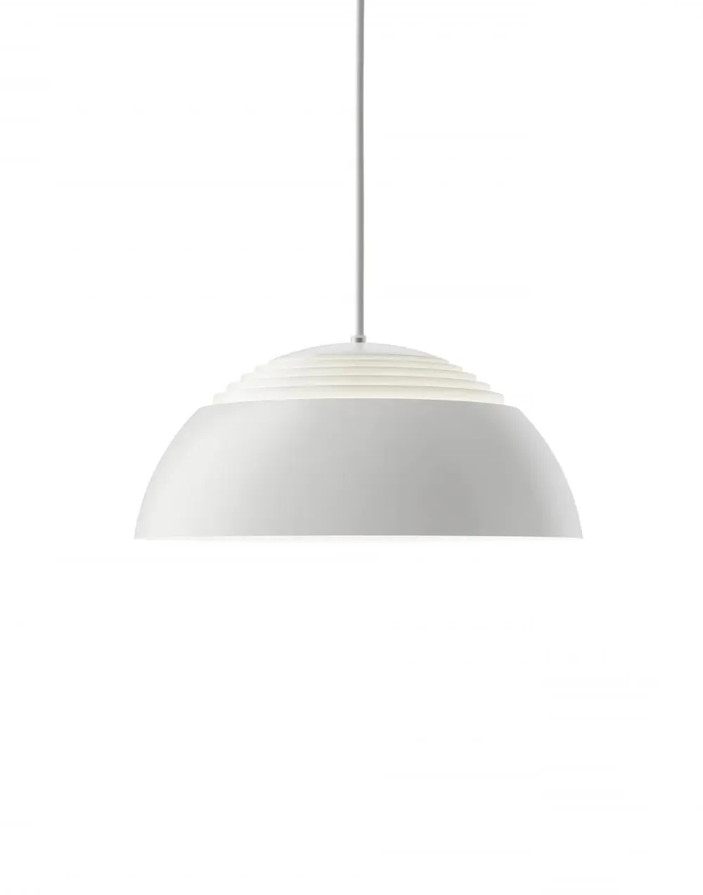 Large Pendant Light with LED - Black, Metal