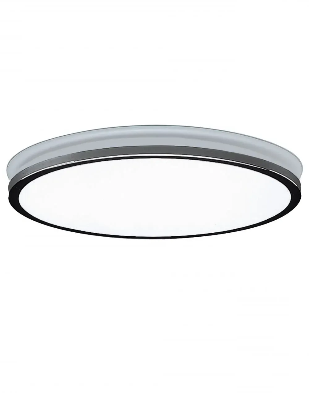 Large Recessed Ceiling Light - Satin Chrome