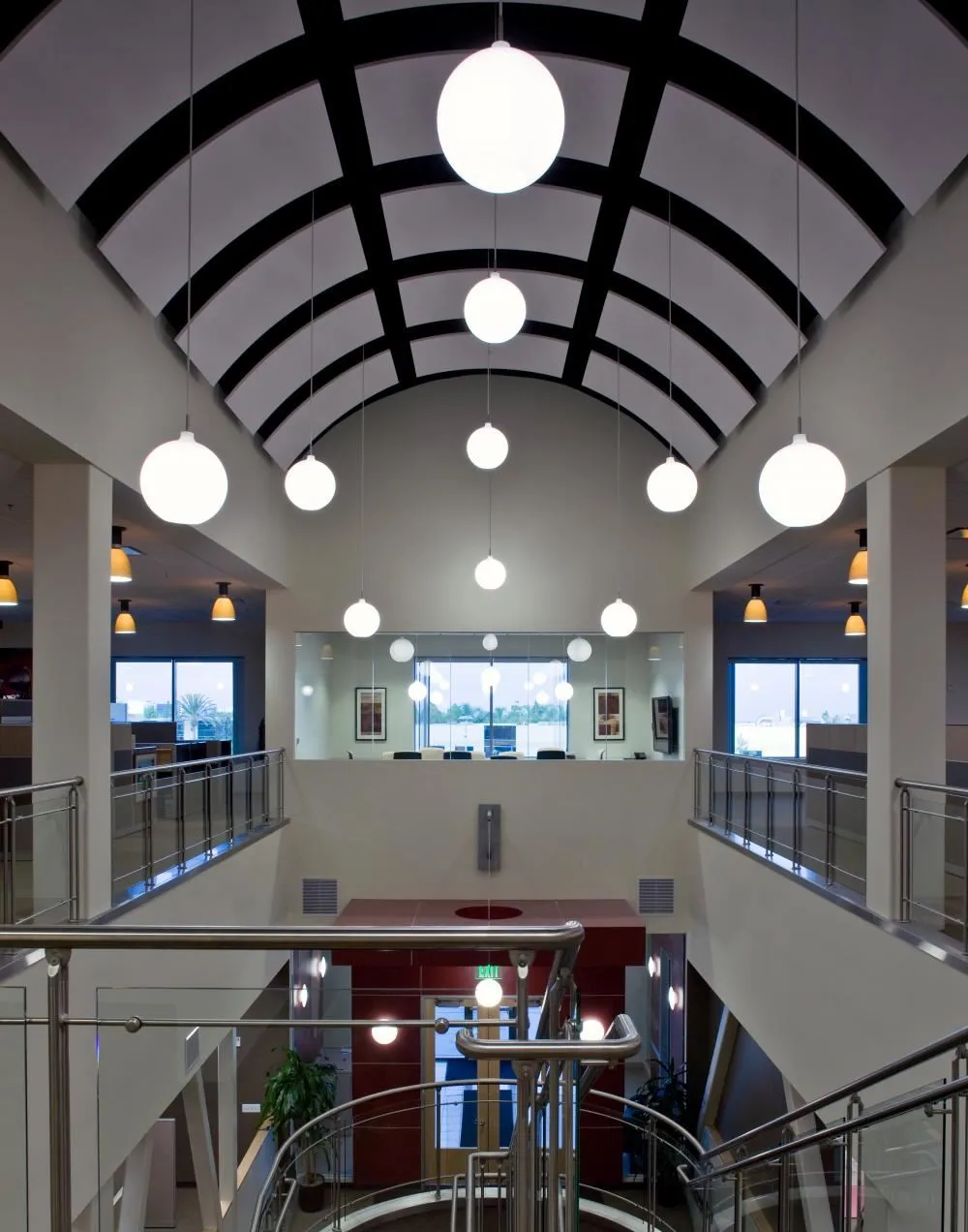 Medium Pendant Light - White, Opal Glass