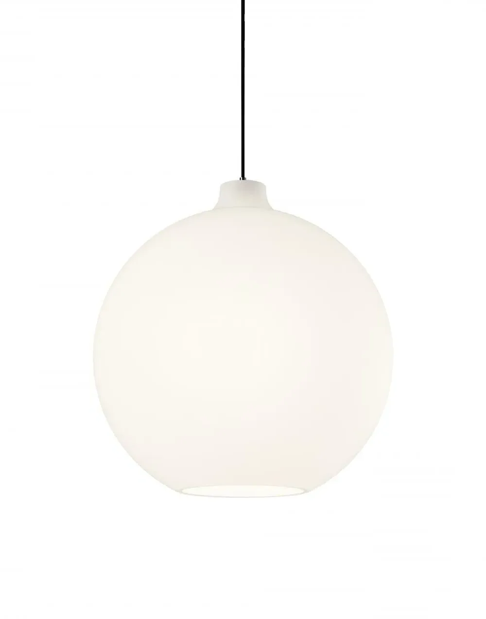 Medium Pendant Light - White, Opal Glass