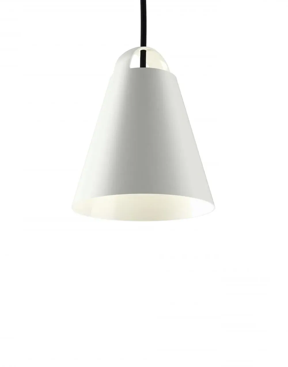 Medium Pendant Light with Conical Shade - White