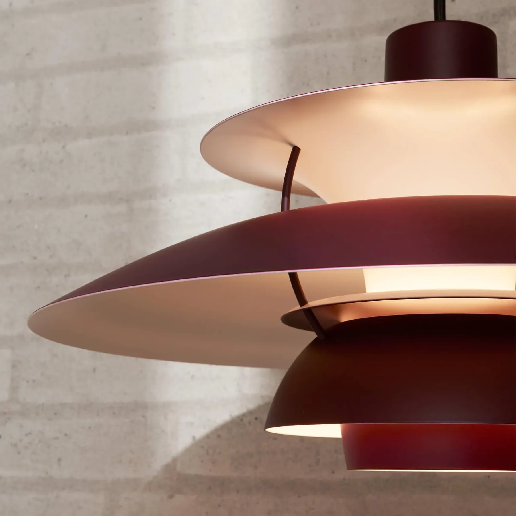 Mini Pendant Light Monochrome - Pale Blush