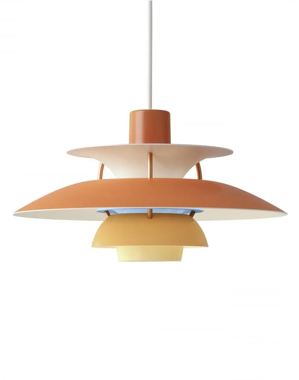 Mini Pendant Light with 3-Shade System - Orange image