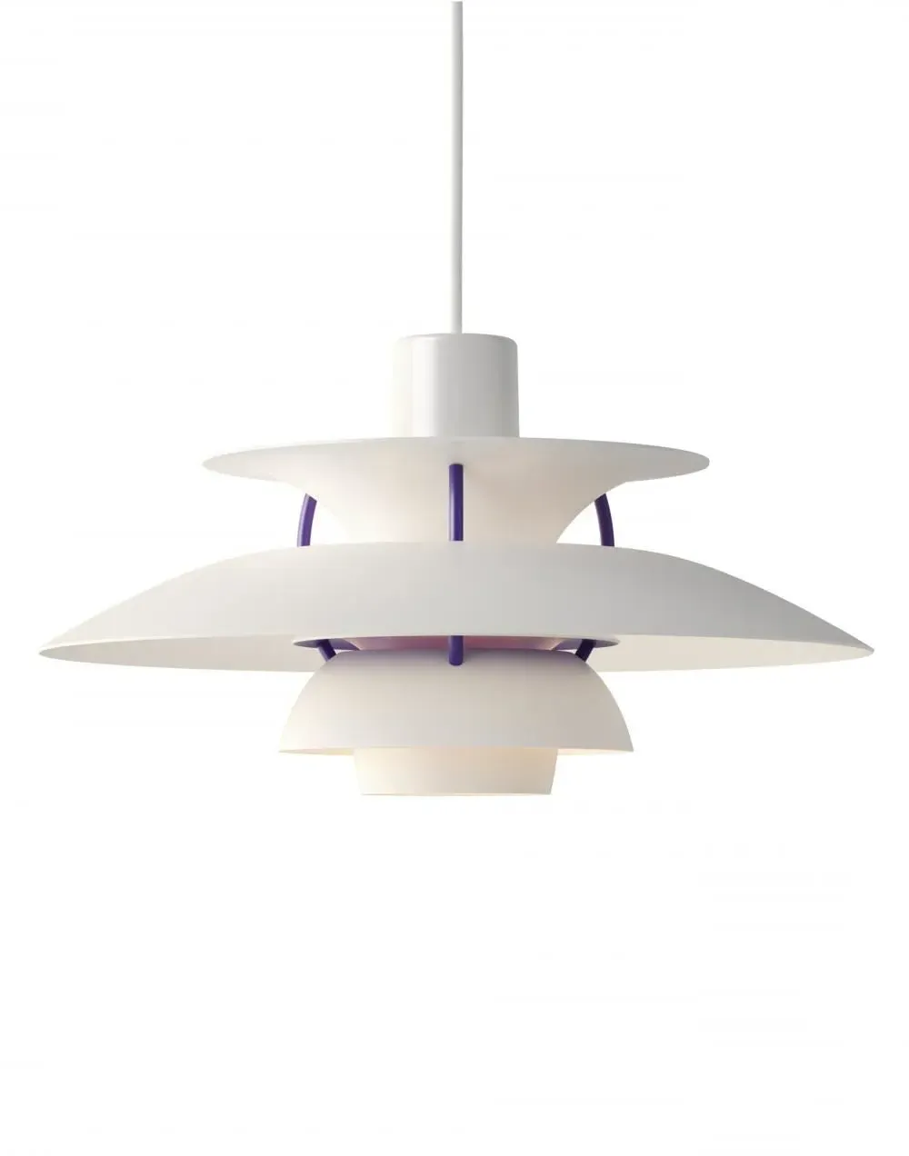Mini Pendant Light with 3-Shade System - White