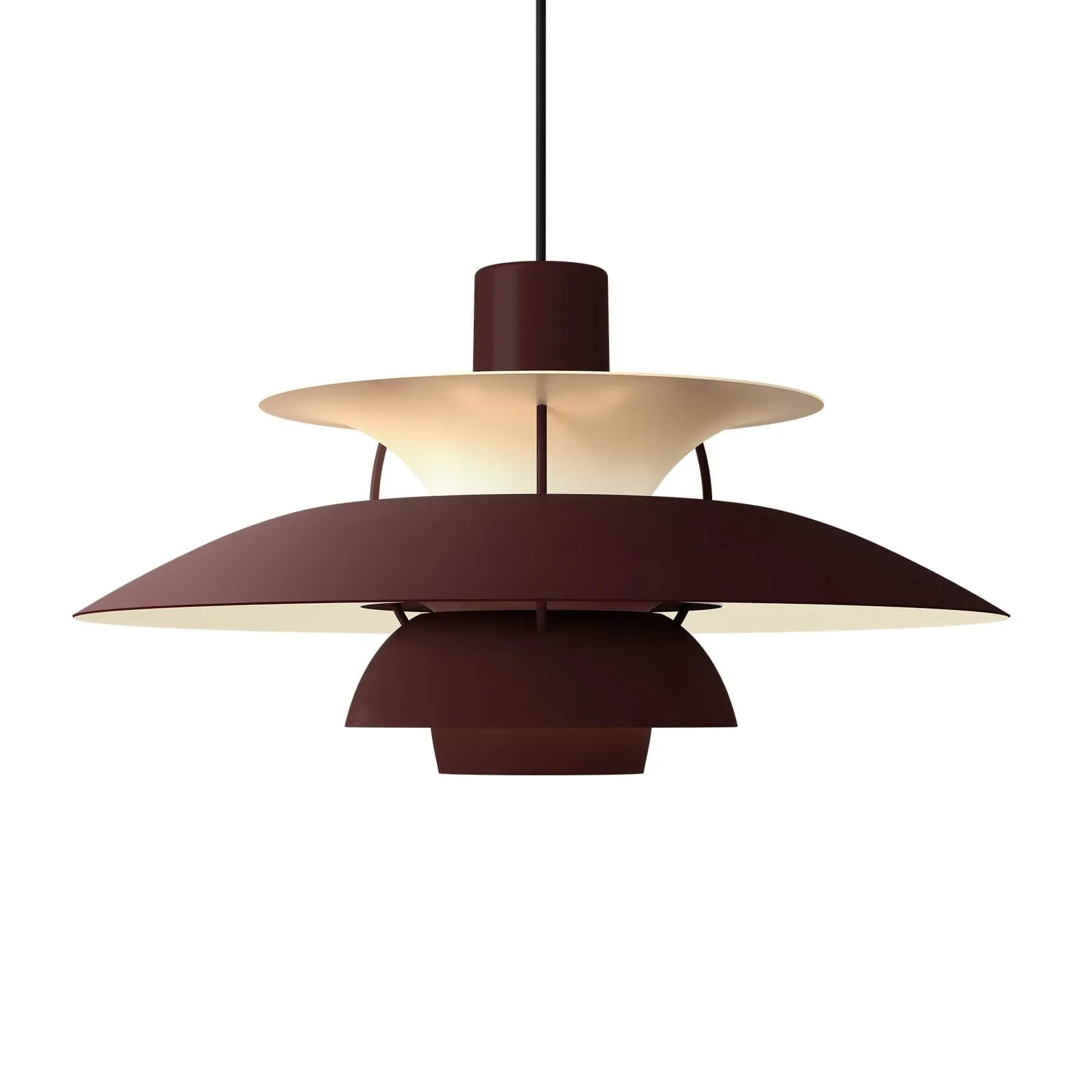 Pendant Light Monochrome - Burgundy