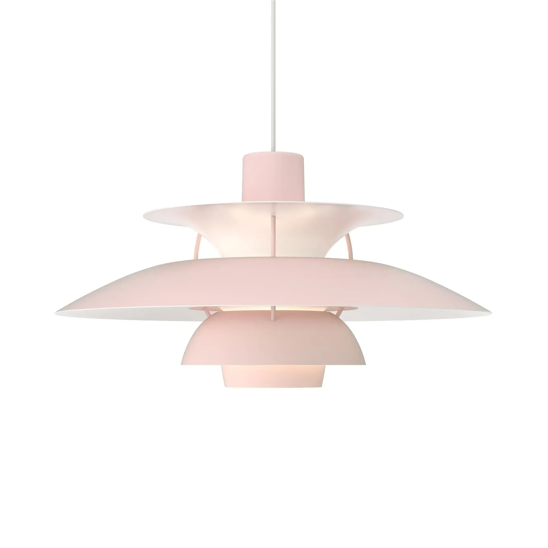 PH 5 Monochrome Pendant Light - Pale Rose