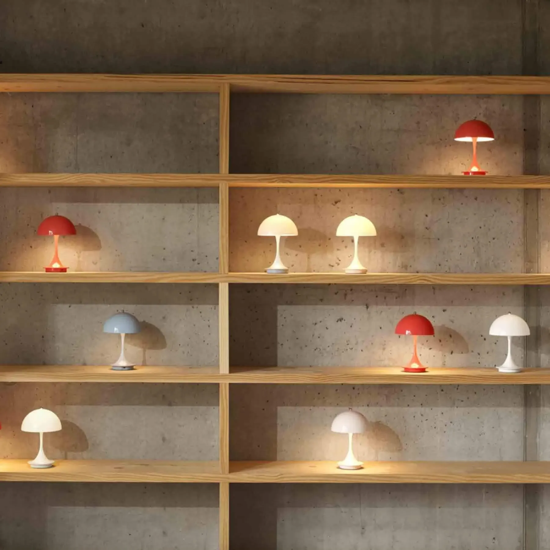 Portable Table Lamp with Touch Dimming - Beige