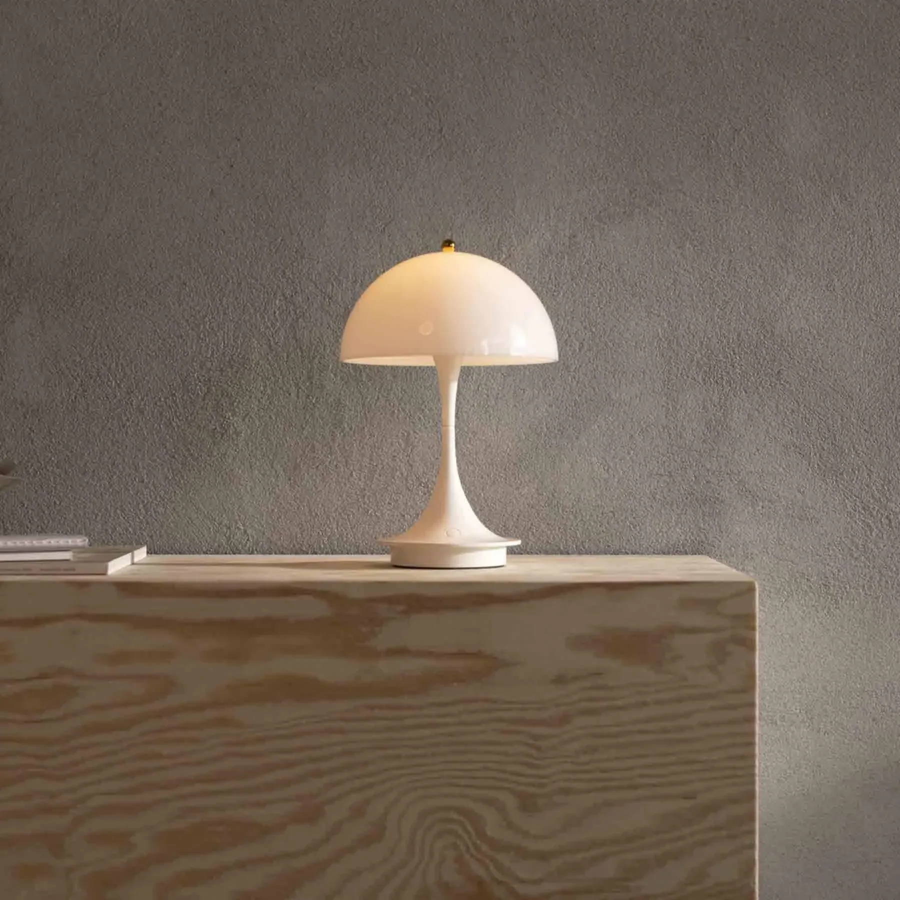 Portable Table Lamp with Touch Dimming - Beige