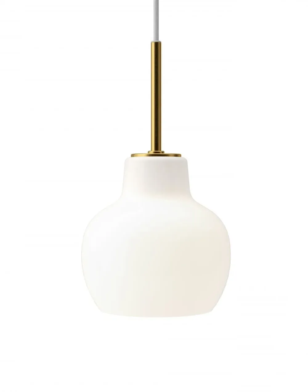Single Pendant Light - White, Opal Glass image