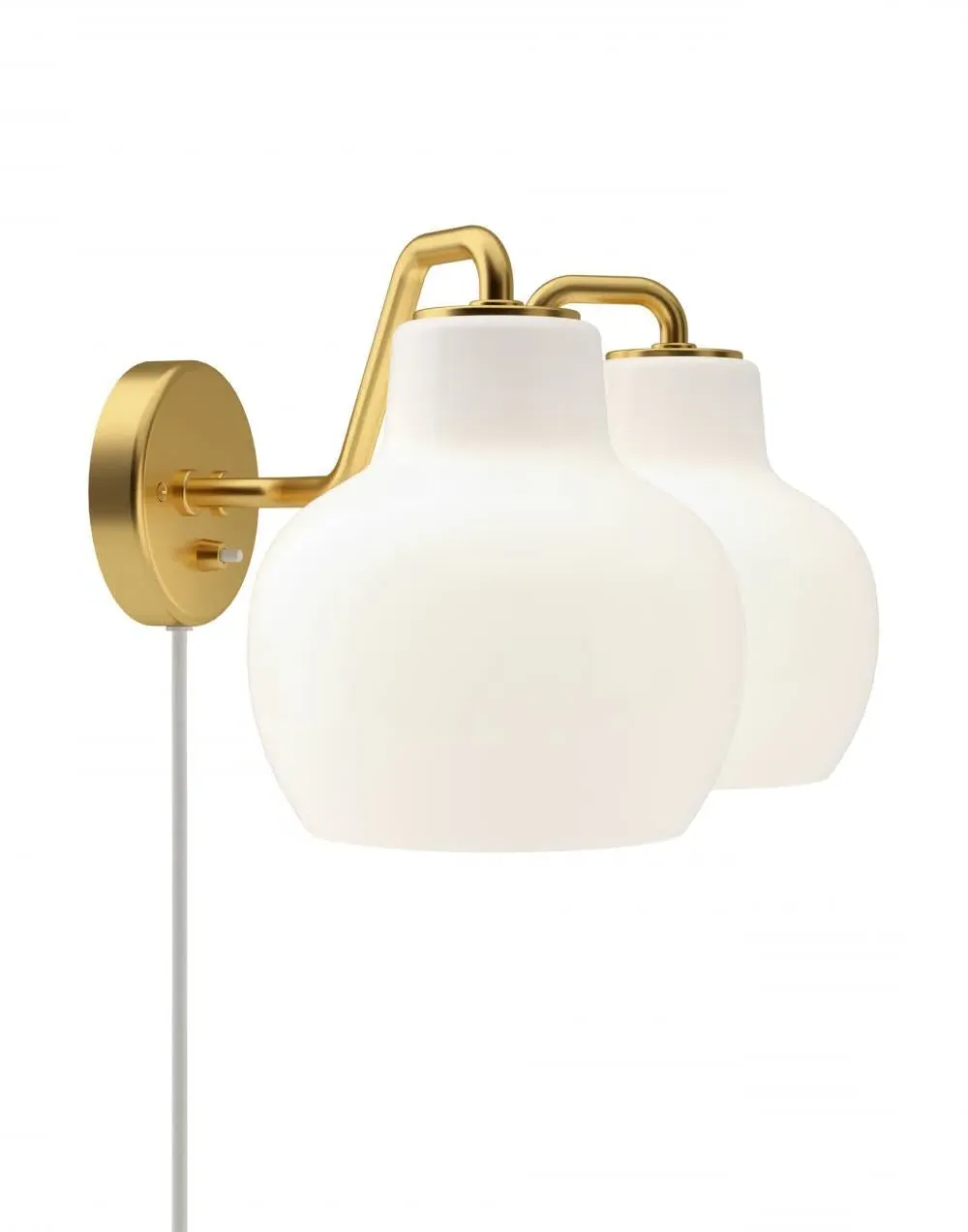 Single Wall Light - White, Opal Glass