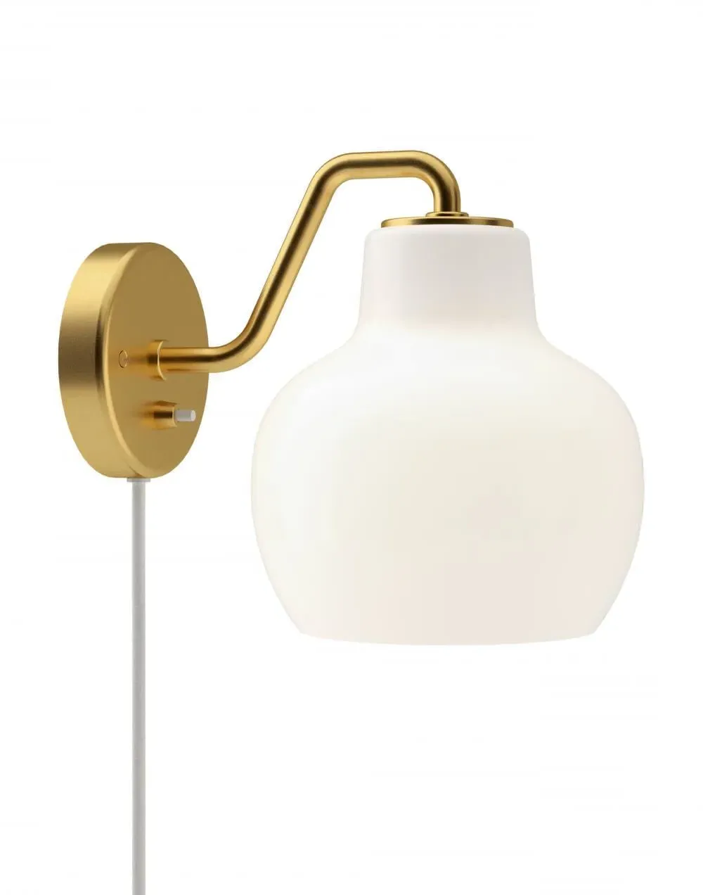 Single Wall Light - White, Opal Glass