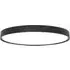 Slim Round Large Surface Mounted Ceiling Light - Black
