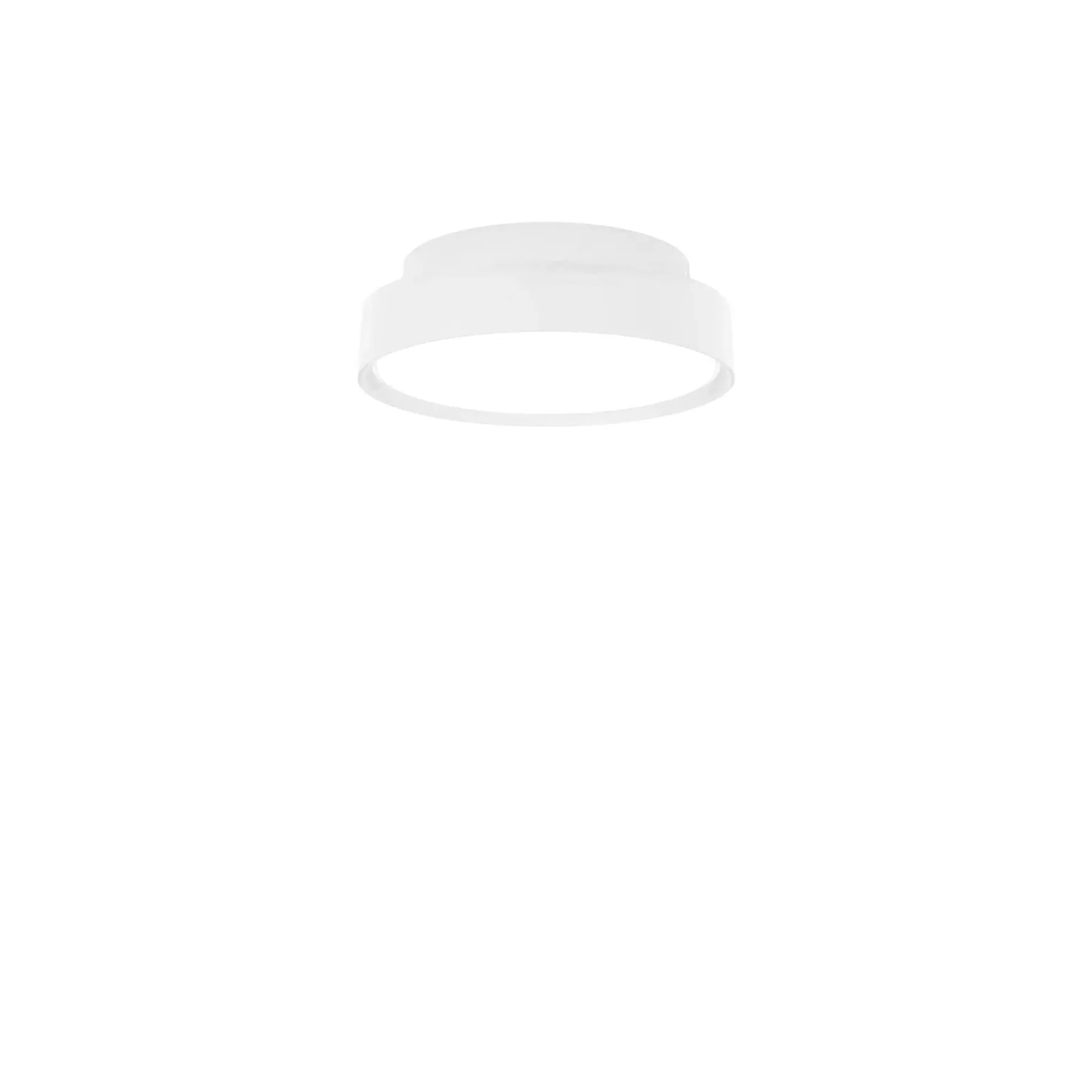 Slim Round Medium Surface Mounted Ceiling Light - Black