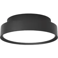 Slim Round Small Surface Mounted Ceiling Light - Black