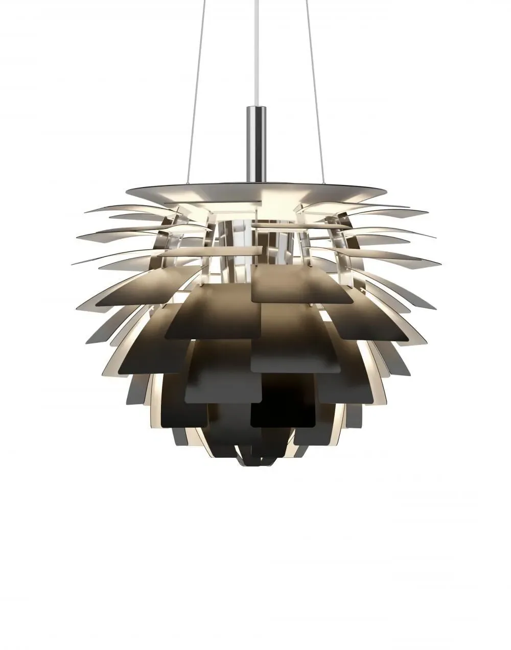 Small Artichoke Pendant Light - Black, Steel