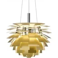 Small Artichoke Pendant Light - Brass, Steel