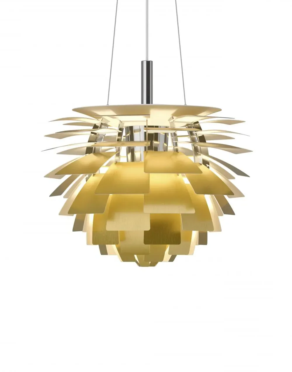 Small Artichoke Pendant Light - Brass, Steel image