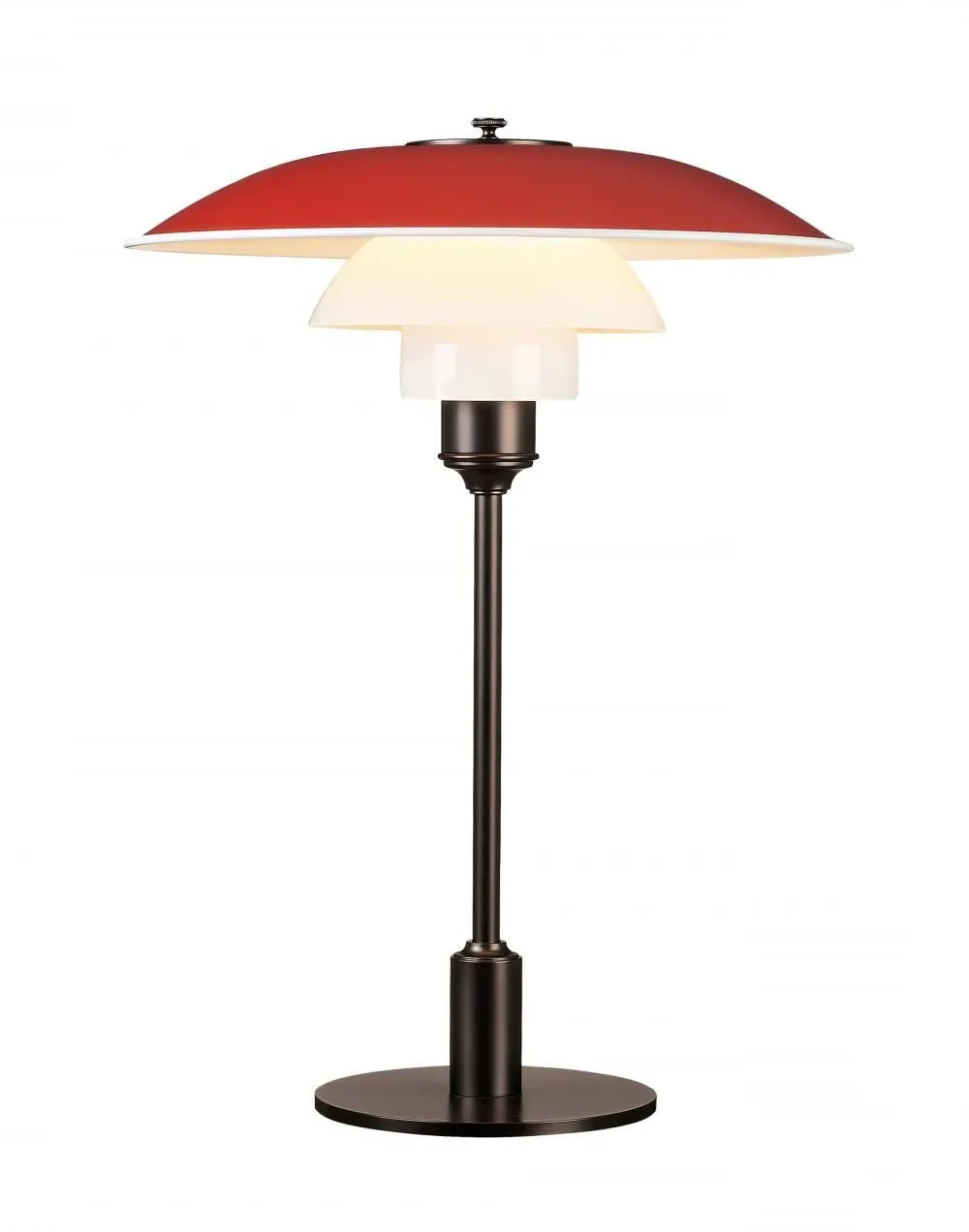 Table Lamp with Three-Shade System - Green, Glass