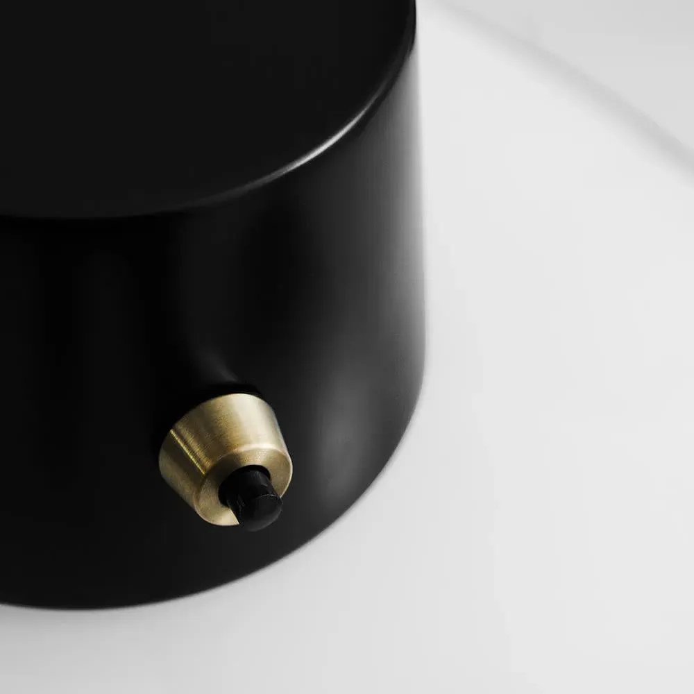 Tall Table Lamp with Opal Glass - Metal