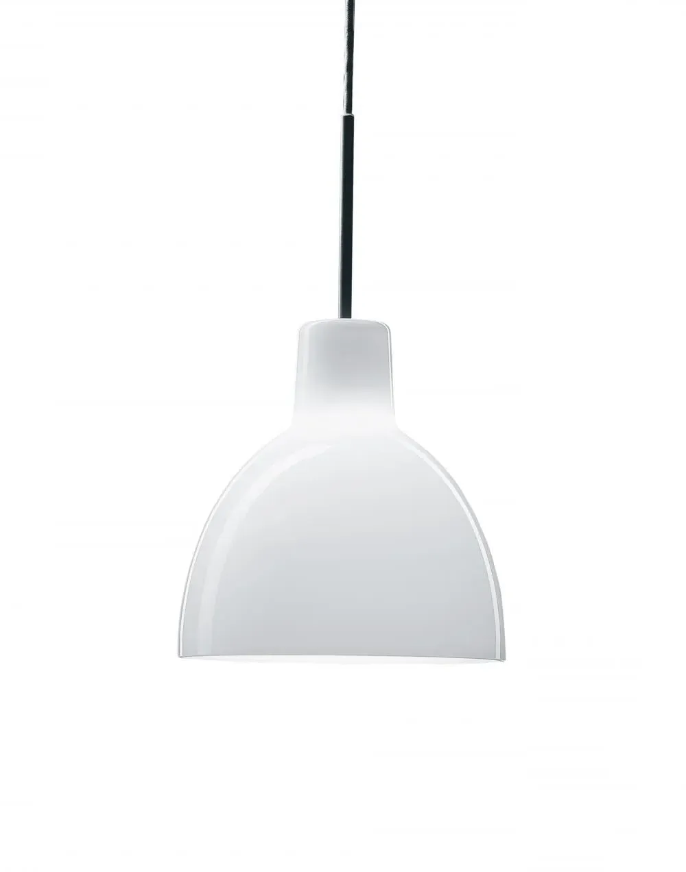 Toldbod Large Glass Pendant Light - White, Opal Glass