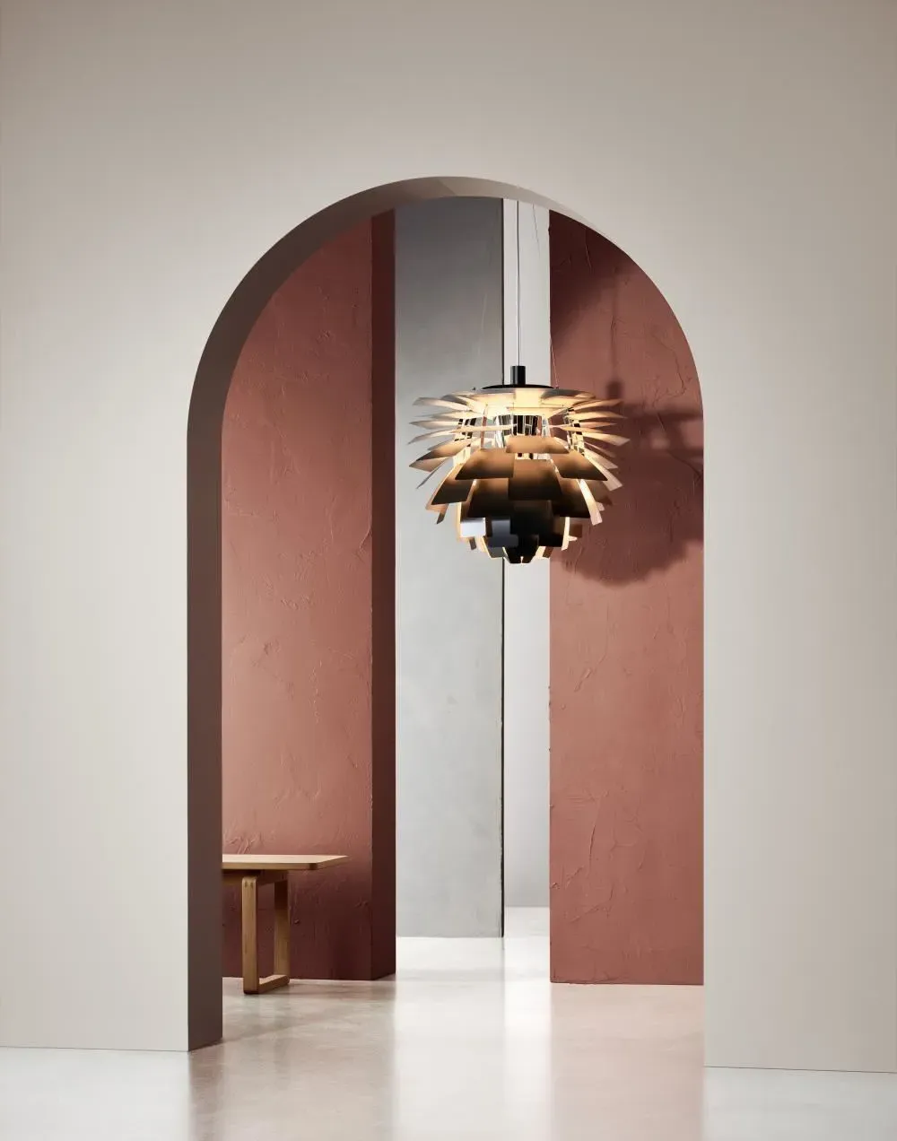 XXL Artichoke Pendant Light - White, Steel