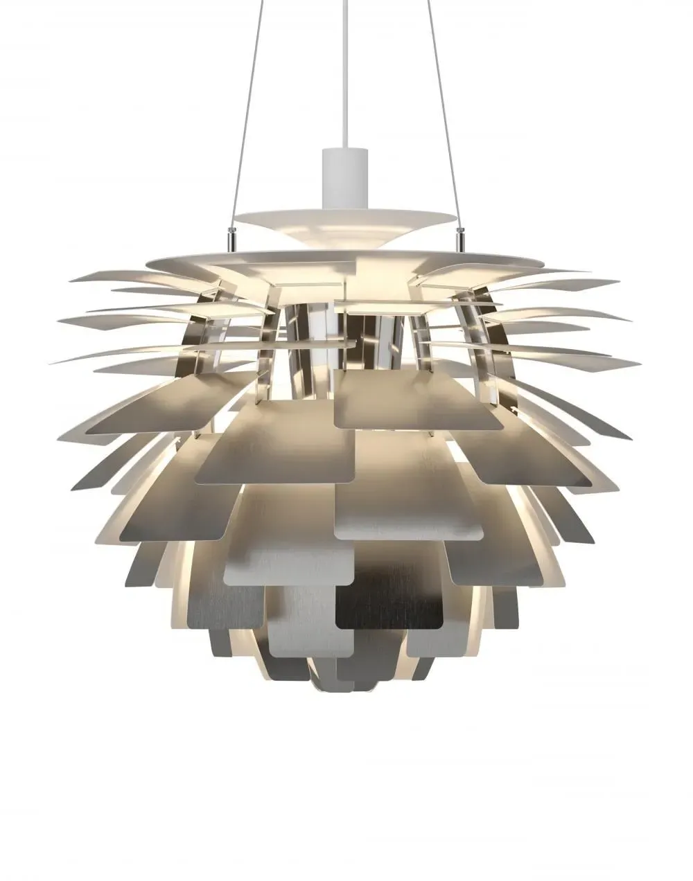 XXL Pendant Light with Leaves - Steel