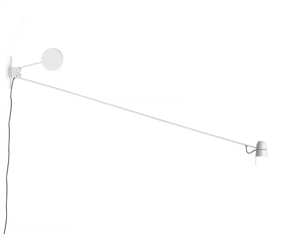 Adjustable Wall Light with Counterweight - Black