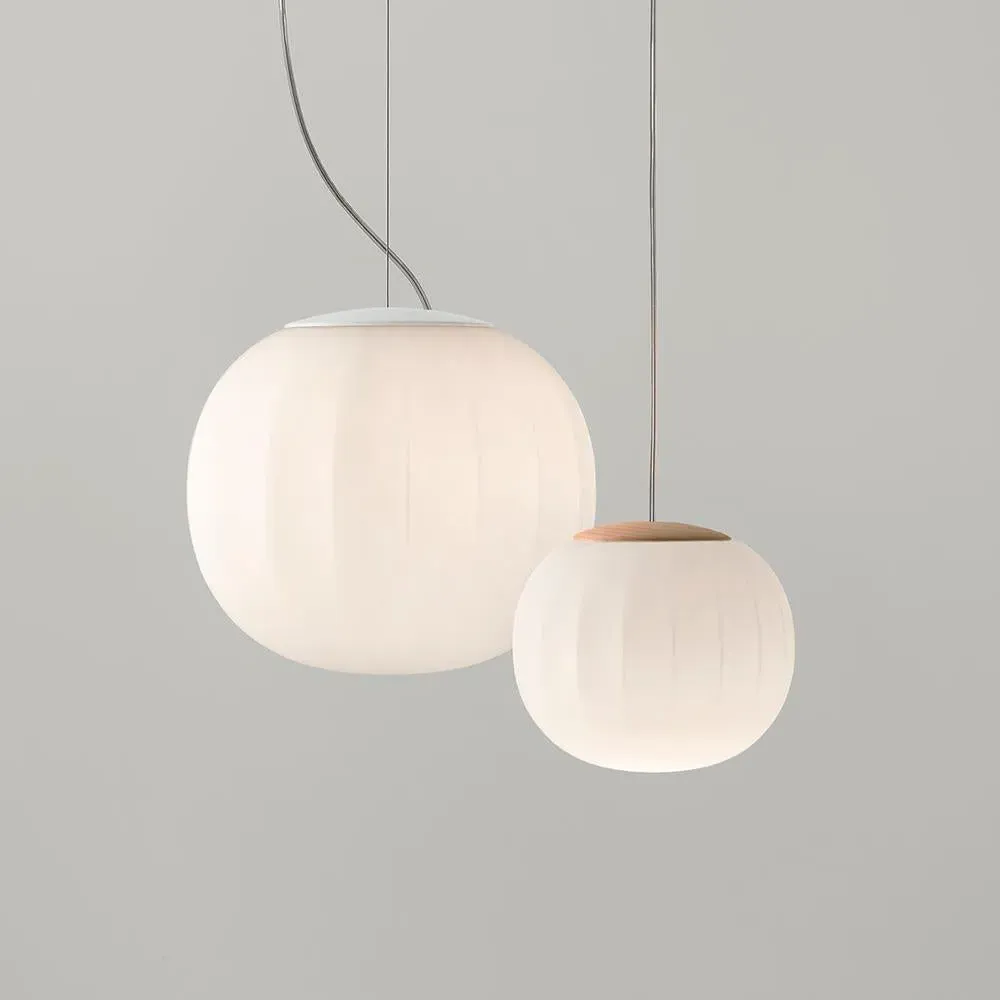 Large Pendant Light - White, Aluminium