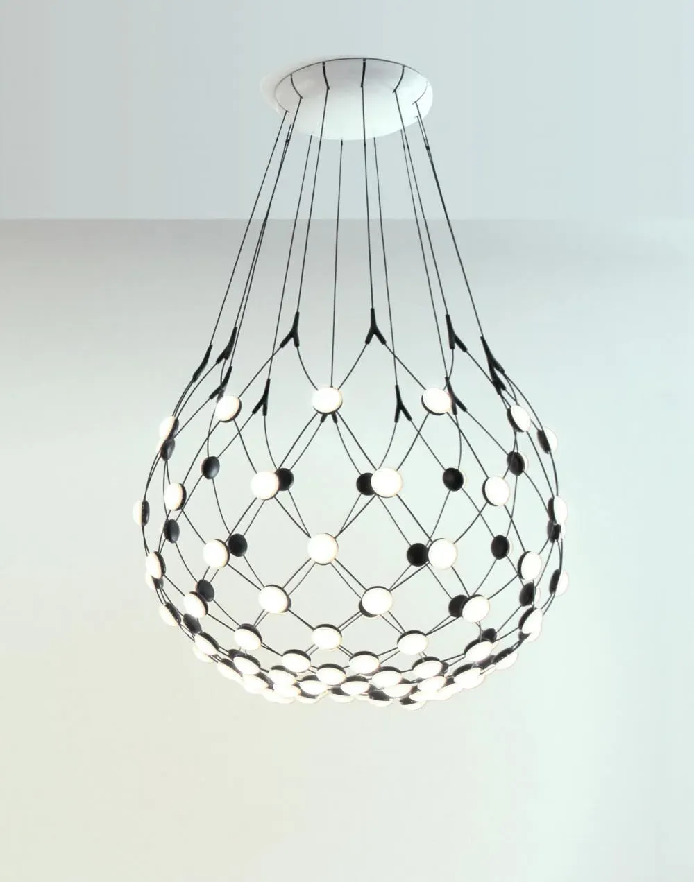 Large Wireless Pendant Light - 1m Cable