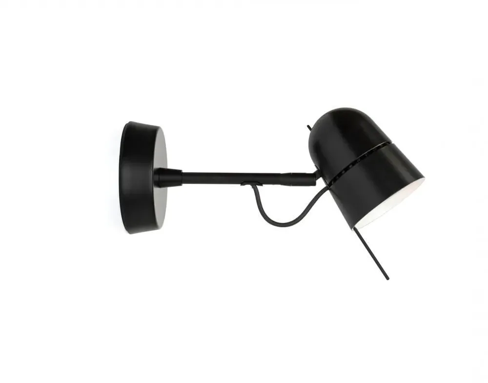 Wall Spot Light Adjustable - Black, Metal