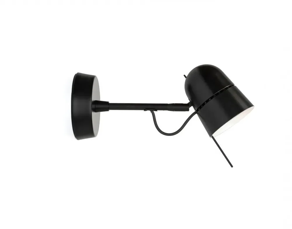 Wall Spot Light Adjustable - Black, Metal image