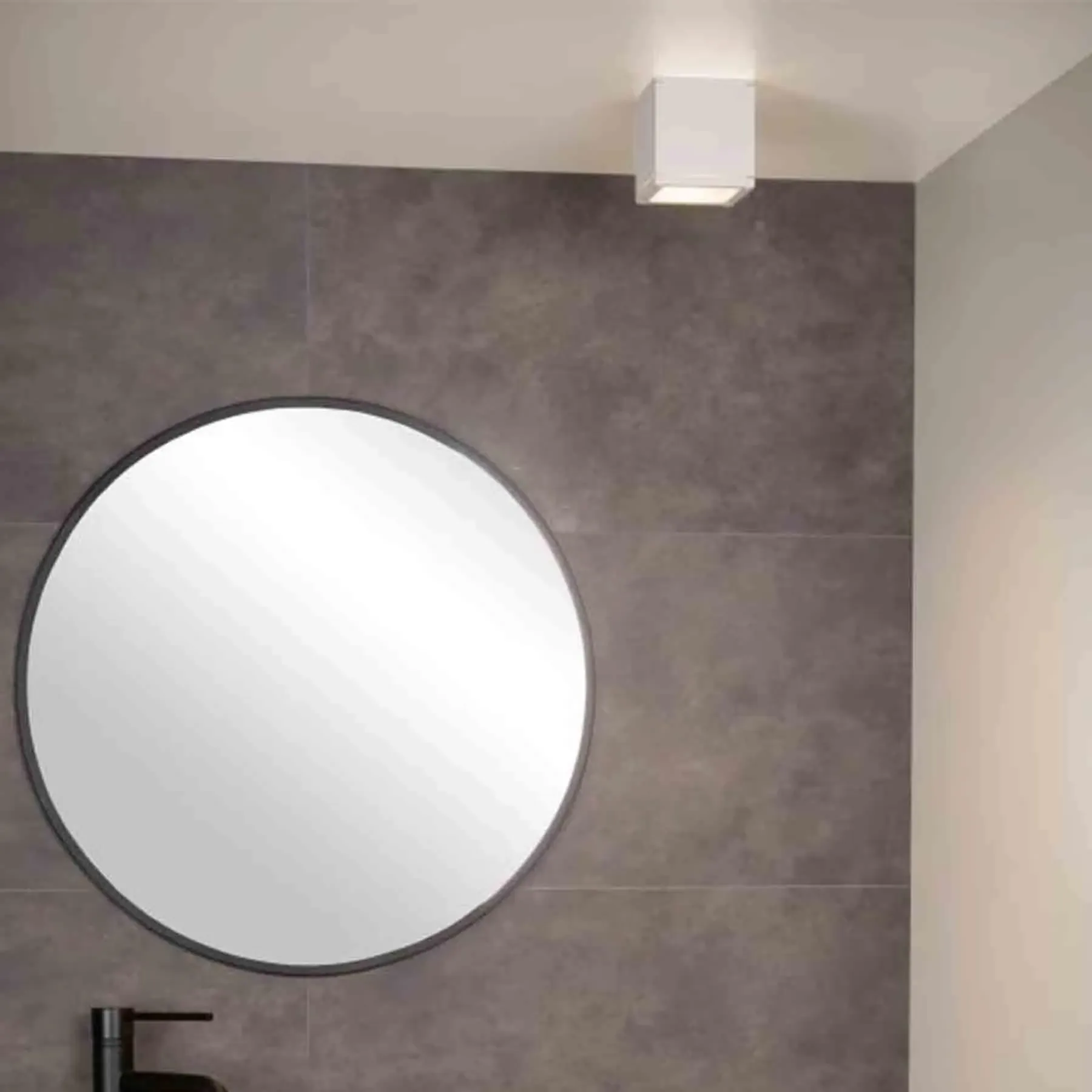Aven Square Ceiling Spotlight - White, Aluminium