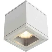 Aven Square Ceiling Spotlight - White, Aluminium