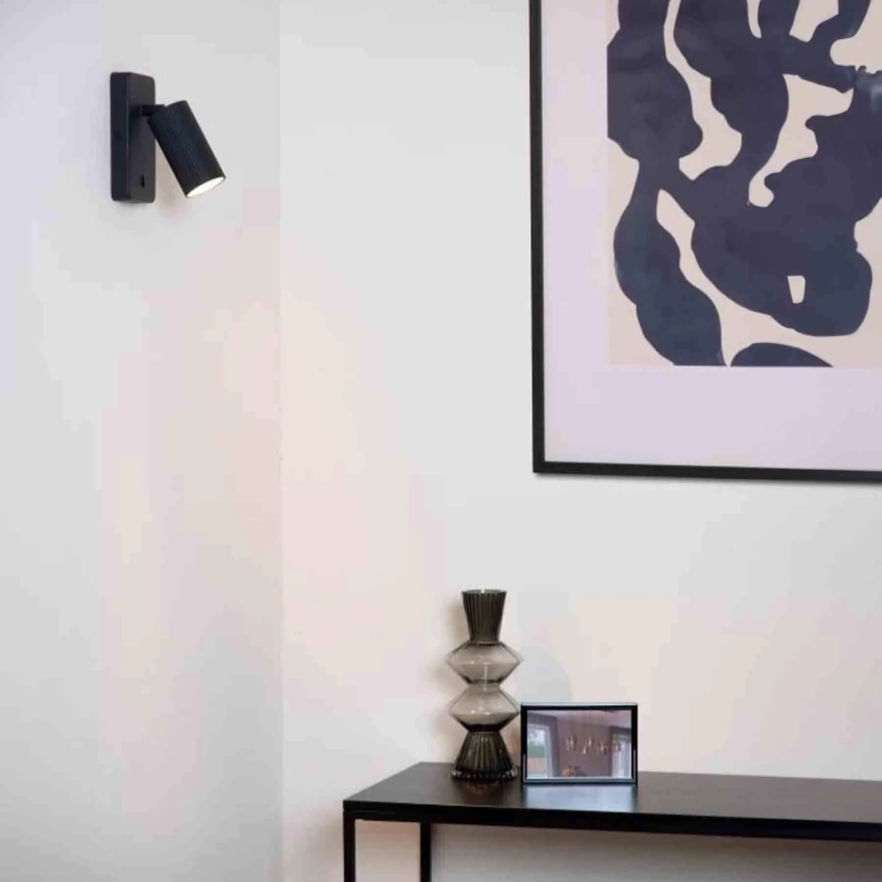 Bedside Wall Lamp with Switch - Aluminium