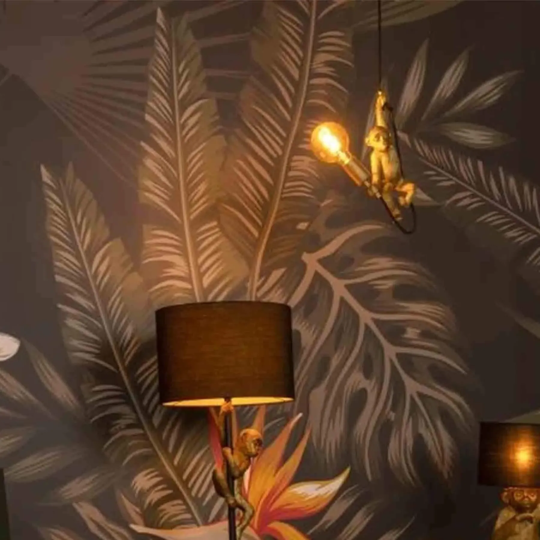 Chimp Pendant Light with Dimmer - Plastic