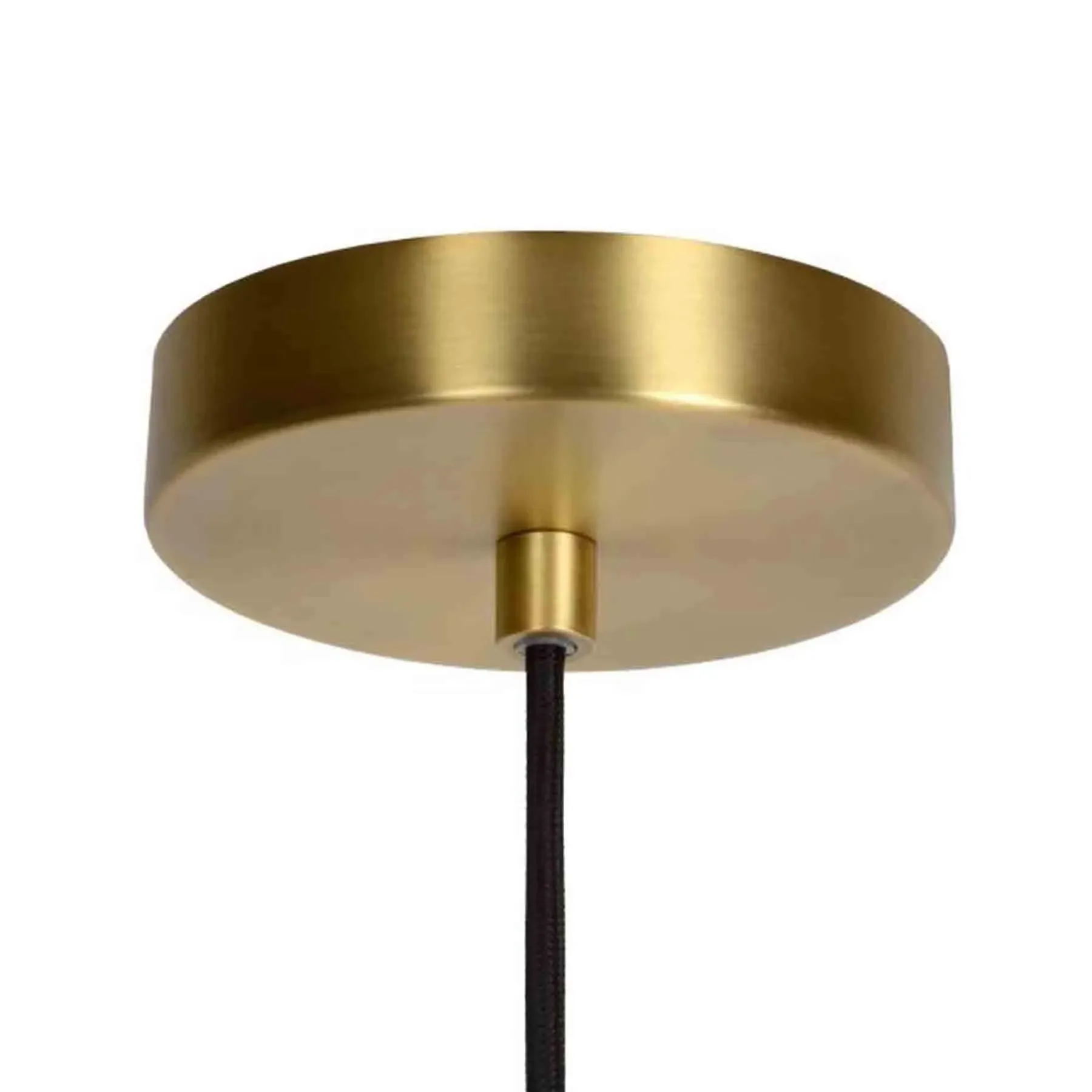 Cylindrical Pendant Light - Glass with Gold