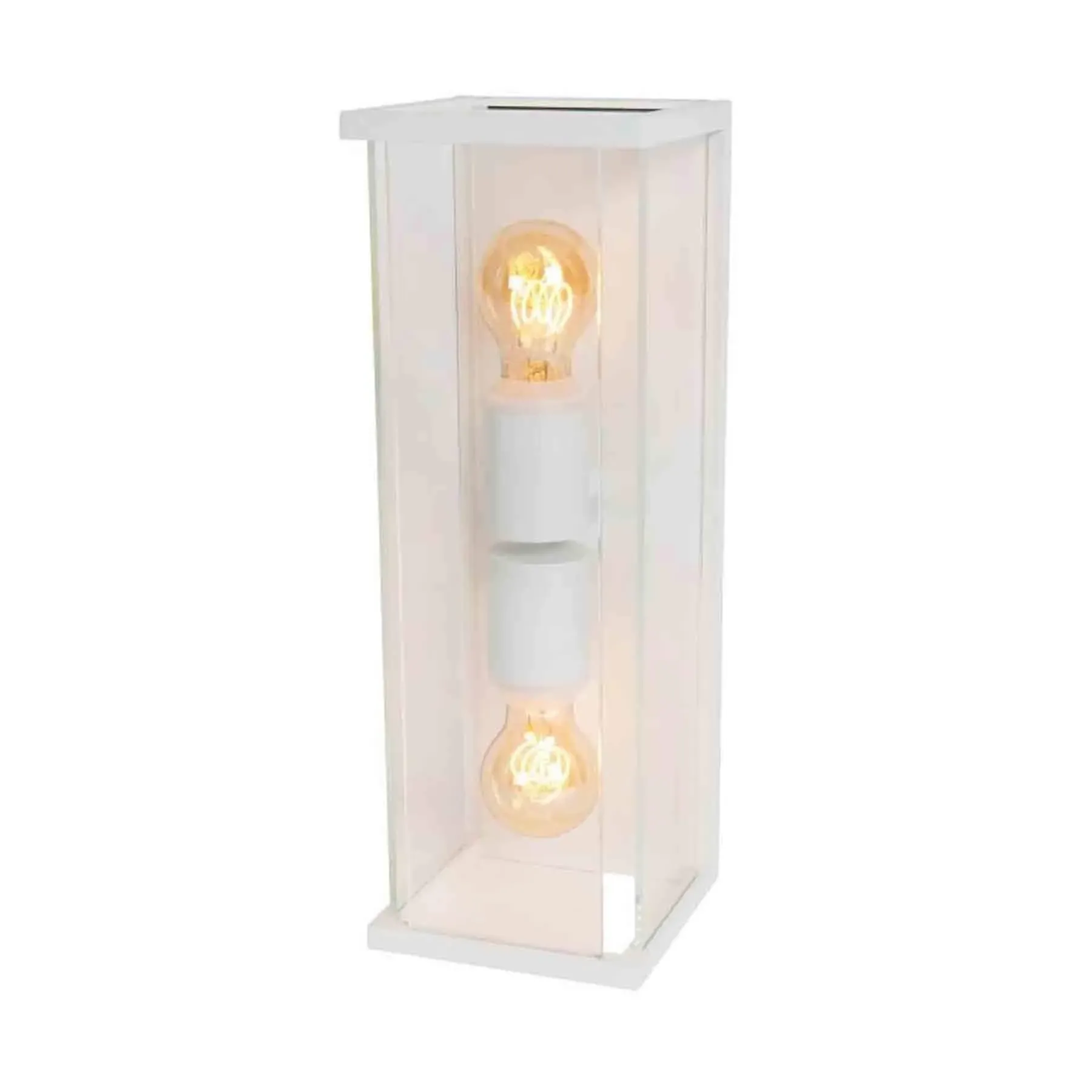 Double Outdoor Wall Light - Black, Metal