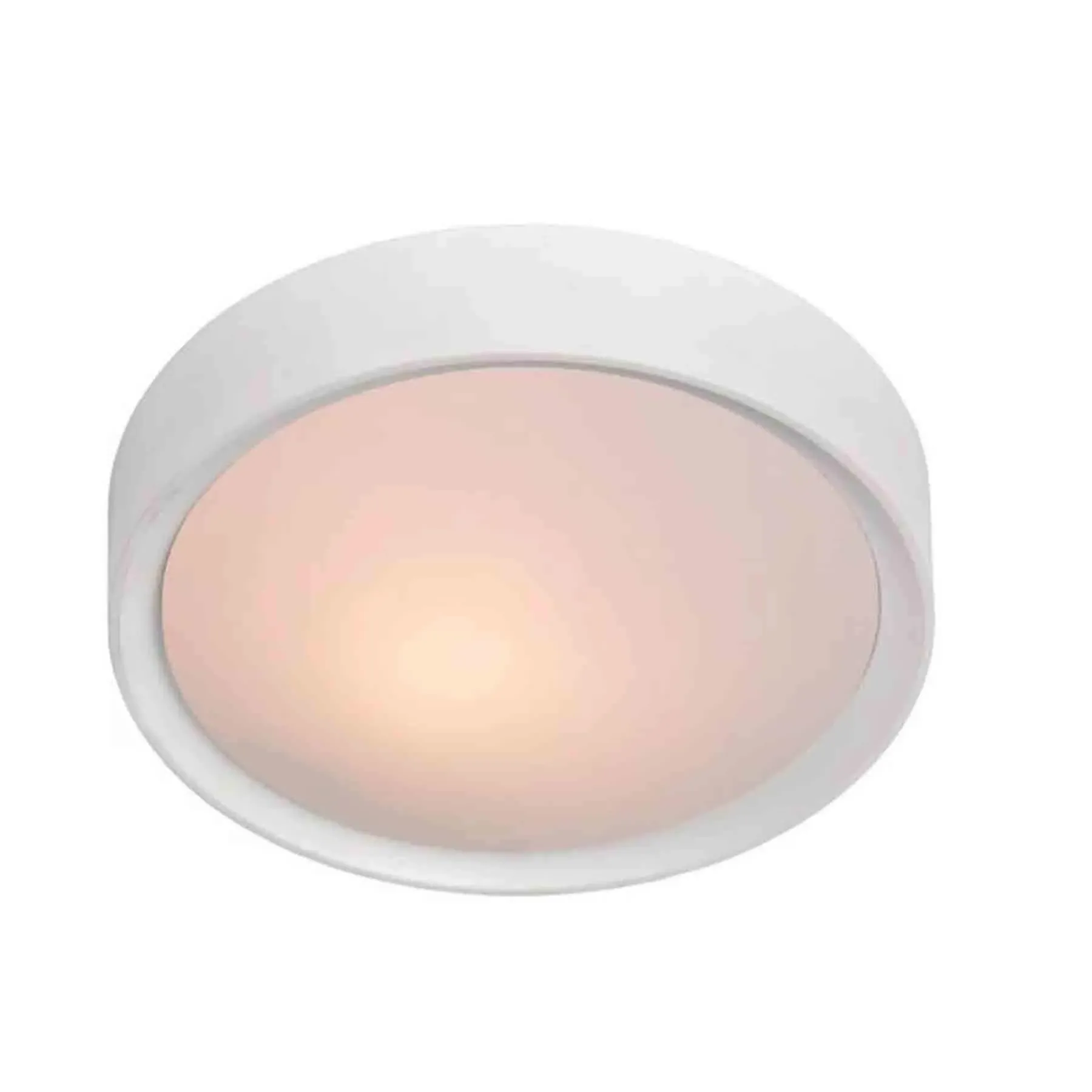 Flush Ceiling Light - White, Metal image