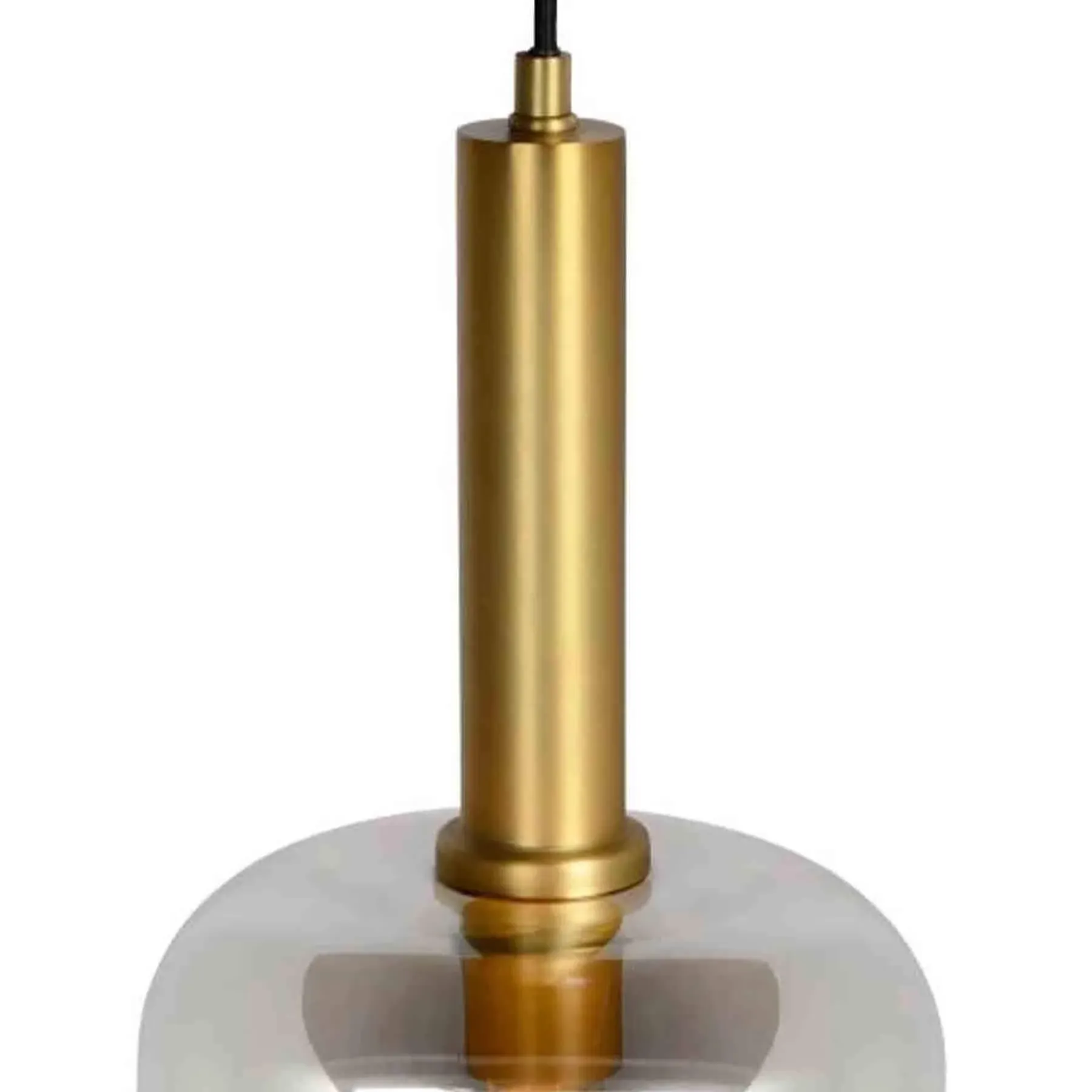 Large Pendant Light with Dimmer - Fumé, Glass