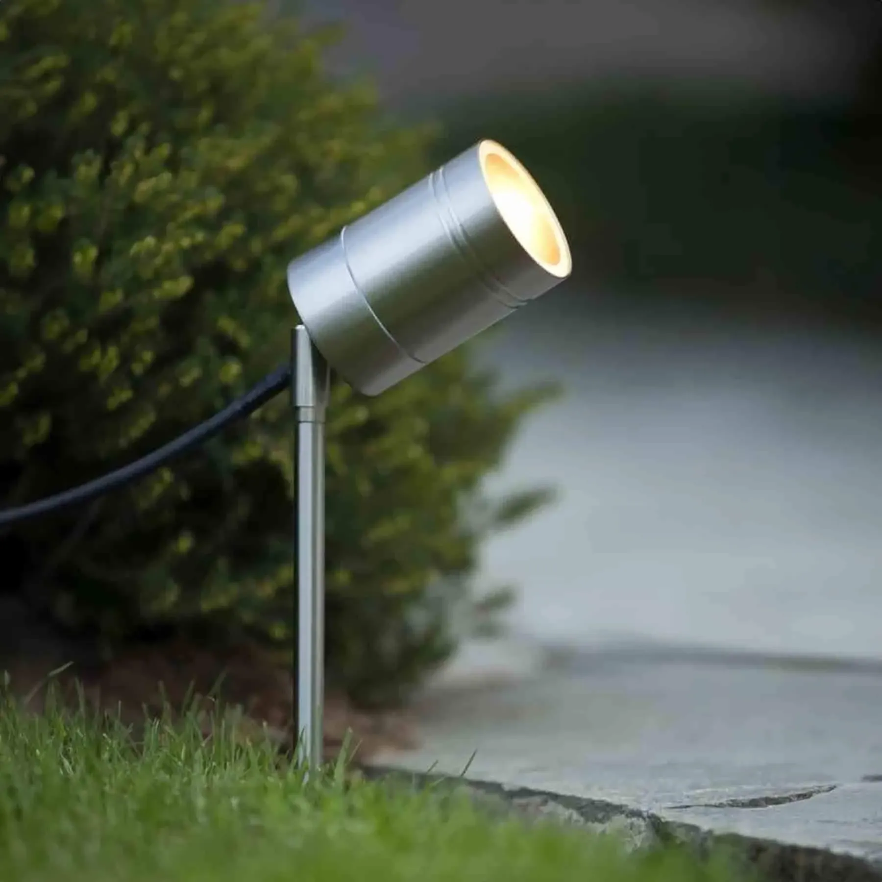 LED Outdoor Bollard Light with 5W Bulb - Satin