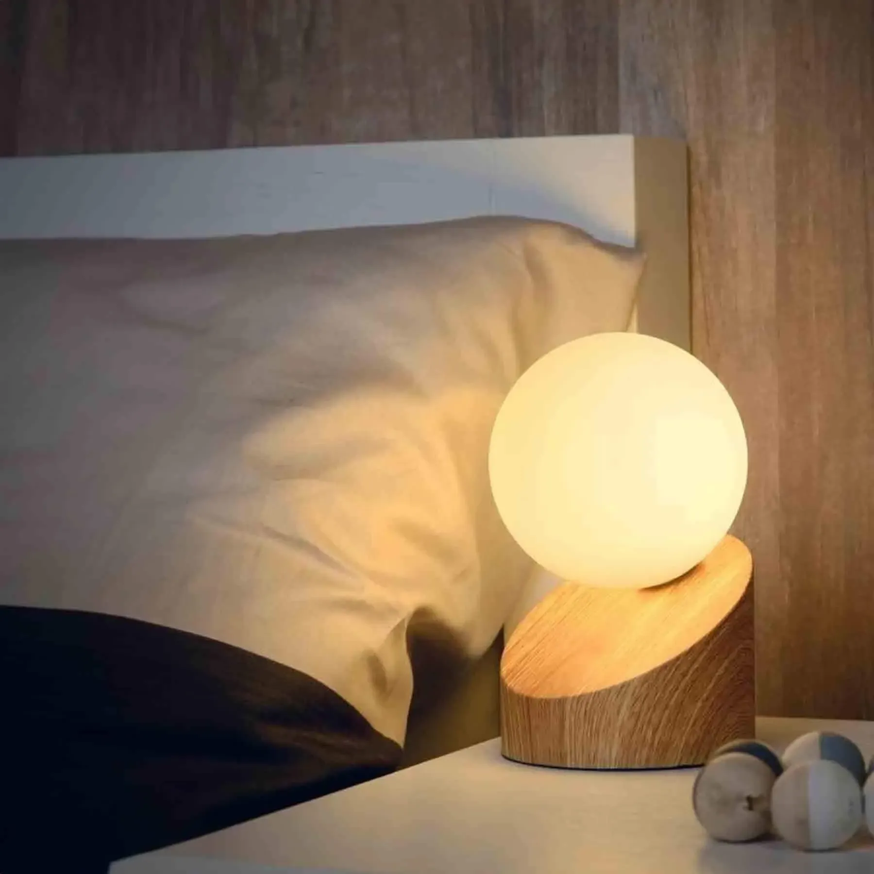 Len Table Lamp - Opal Glass