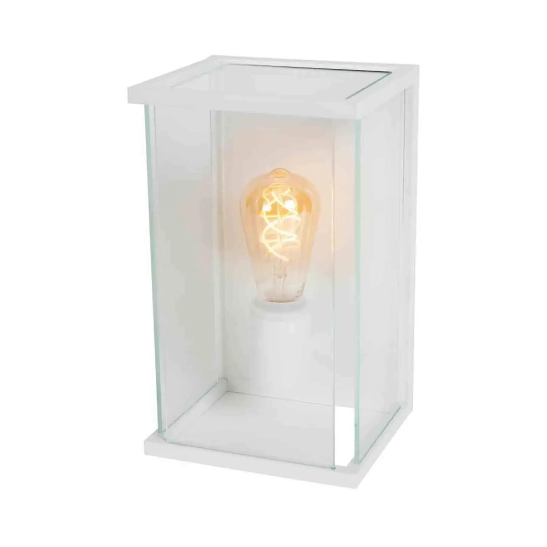 Medium Outdoor Wall Light - White, Aluminium