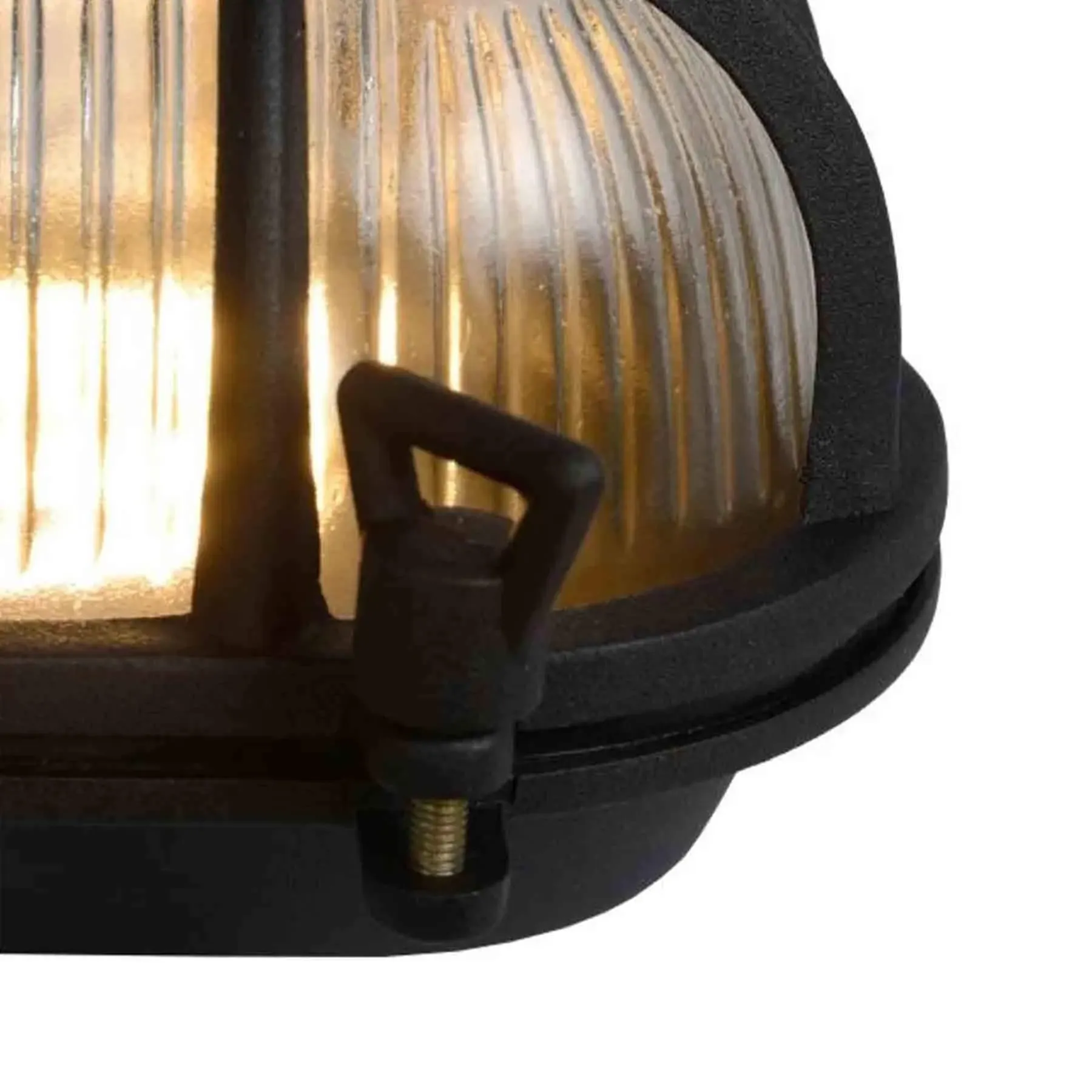 Oval Outdoor Wall Light - Aluminium, Glass