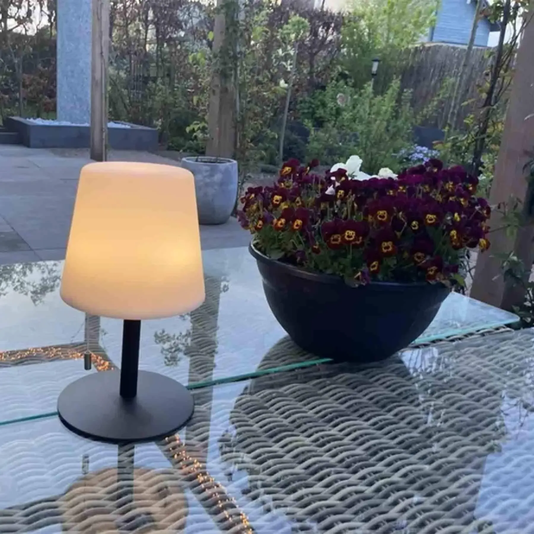 Rio Multicolour Table Lamp with RGB - PVC