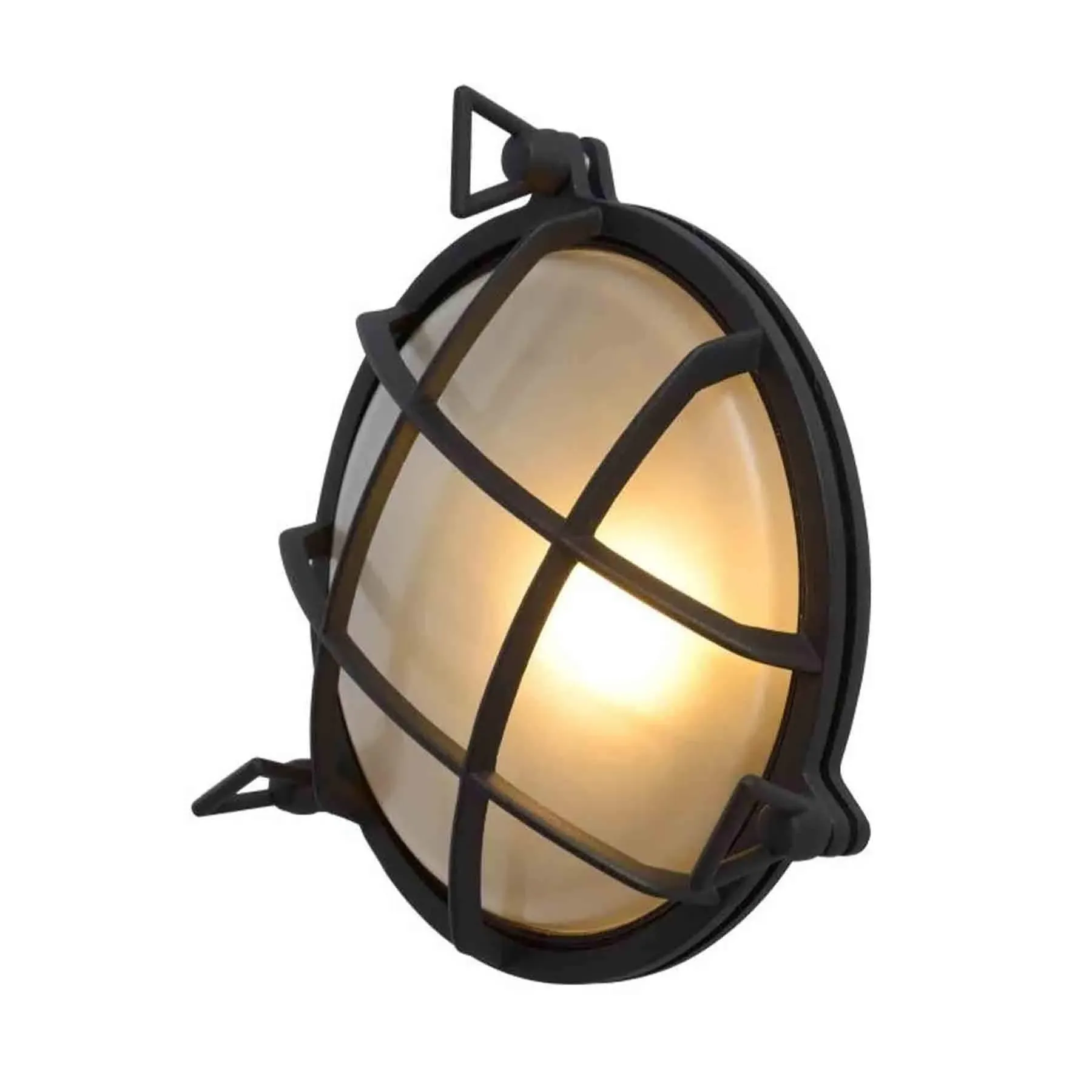 Round Outdoor Wall Light - Aluminium, Glass