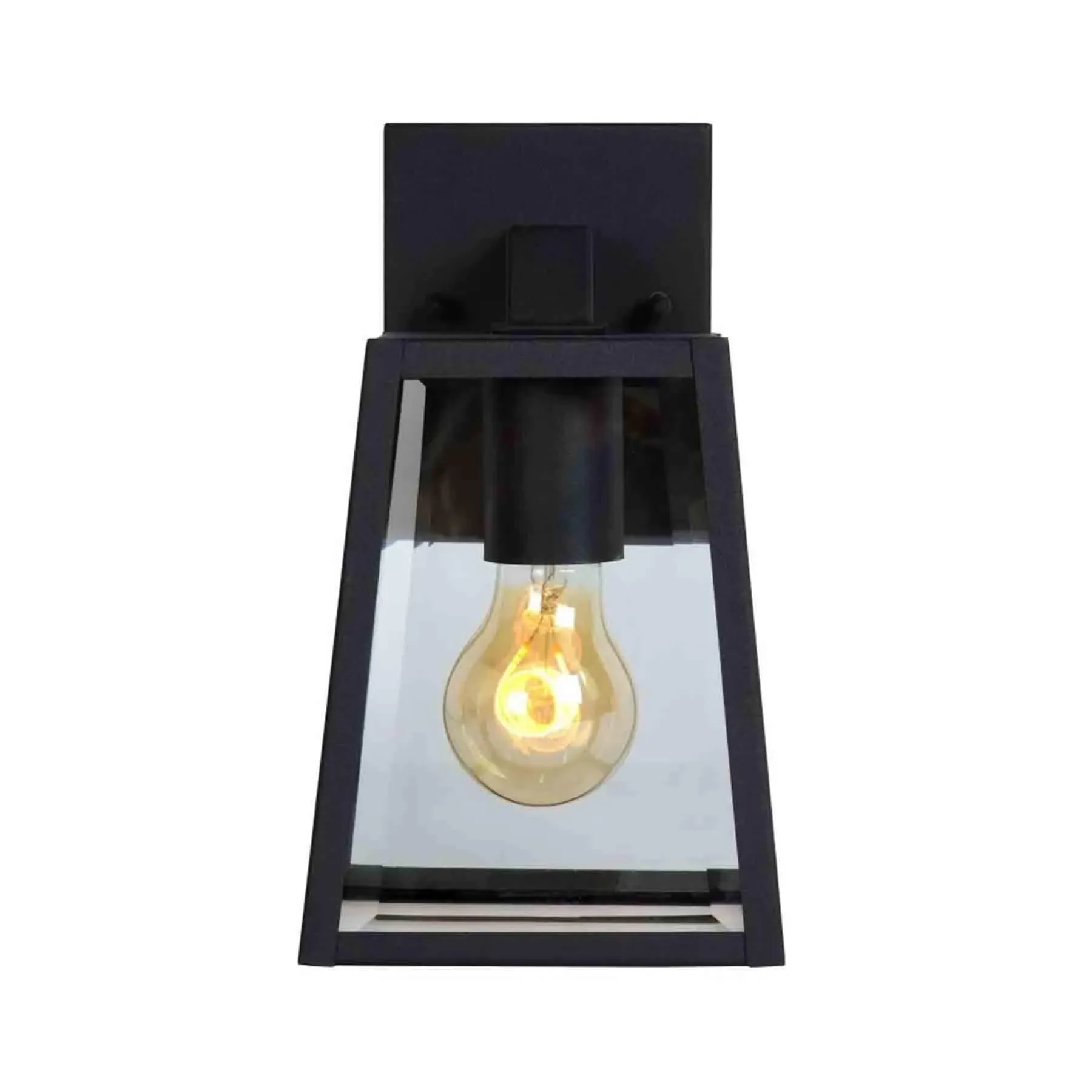 Small Outdoor Wall Light - Black, Metal
