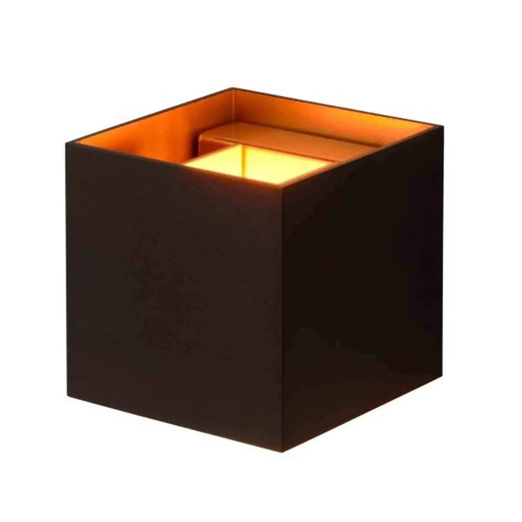 Square Wall Light with Adjustable Slats - Black