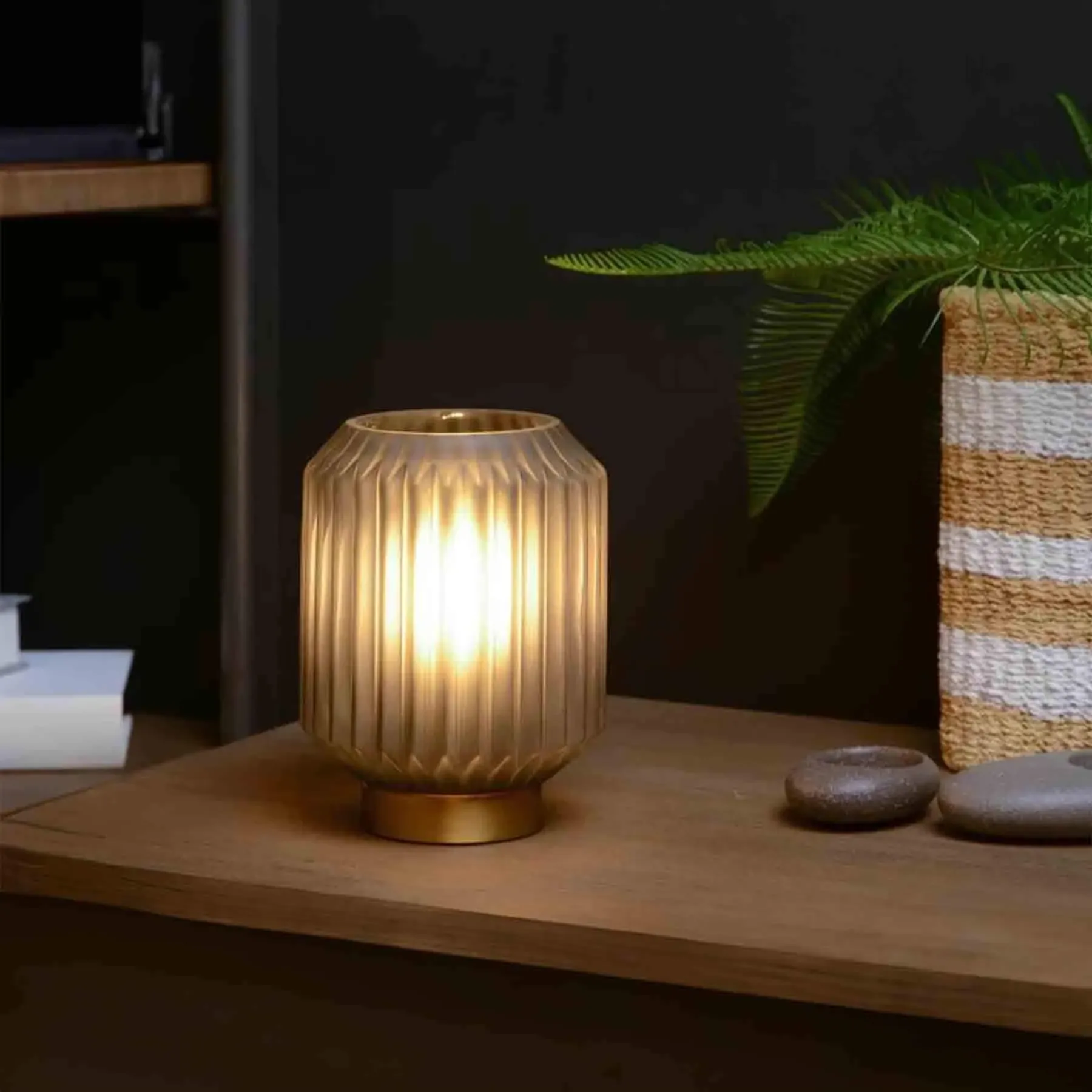 Sueno Table Lamp - Frosted Glass, Brass