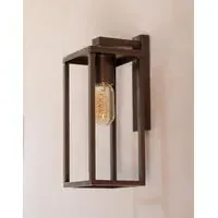 Wall Light with Glass Shade - Antique Brass